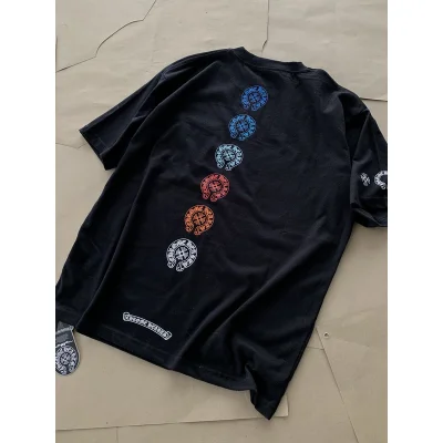 Лонгслив Chrome Hearts Long and Short Sleeve Logo print "Black" фото № 2