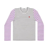 Лонгслив Comme des Garçons Play Sleeve Multicolors "Gray/Violet"