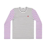 Лонгслив Comme des Garçons Play Sleeve Multicolors "Gray/Violet"