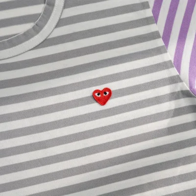 Лонгслив Comme des Garçons Play Sleeve Multicolors "Gray/Violet" фото № 3