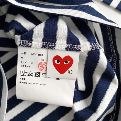 Лонгслив Comme des Garçons Play Medium Red Heart "Navy Blue" фото № 7