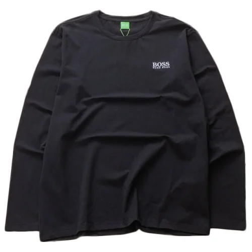 Футболка Hugo Boss Long Sleeves Brand Logo "Black"