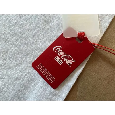 Лонгслив Kith Big Inscription Coca Cola And Front Pocket "White" фото № 8