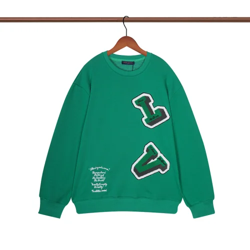 Лонгслив Louis Vuitton Large Letters LV "Green"