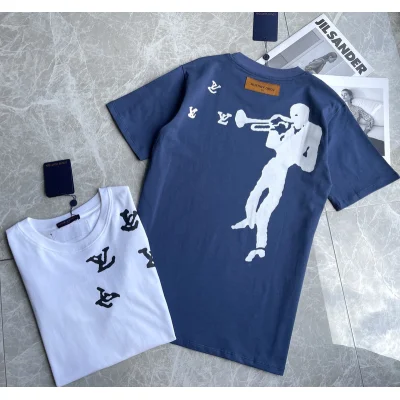 Футболка Louis Vuitton Jazz Trumpeter "Blue" фото № 5