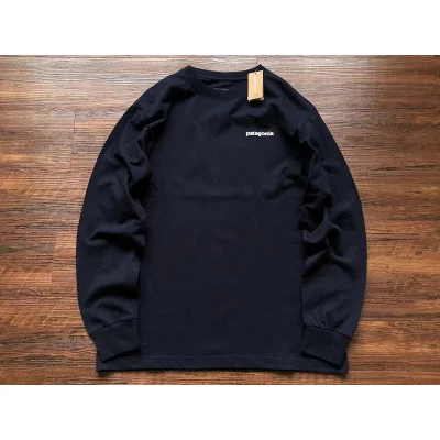 Лонгслив Patagonia Plain Background With Mountain View Inside Rectangle "Navy" фото № 2 Лонгслив Patagonia Plain Background With Mountain View Inside Rectangle "Navy" фото № 2