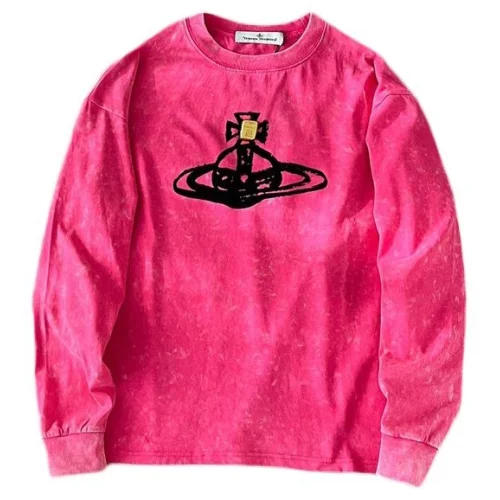 Лонгслив Vivienne Westwood Small Logo "Pink"