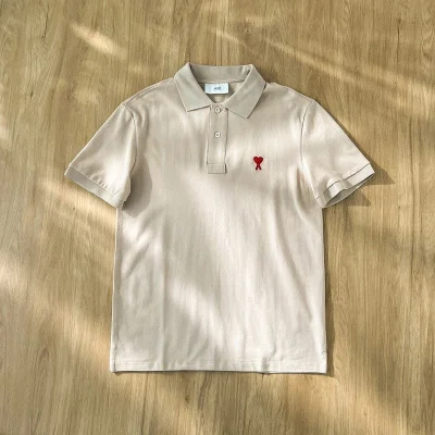 Поло Amiri The Red Letter Is The Heart "Cream" фото № 2