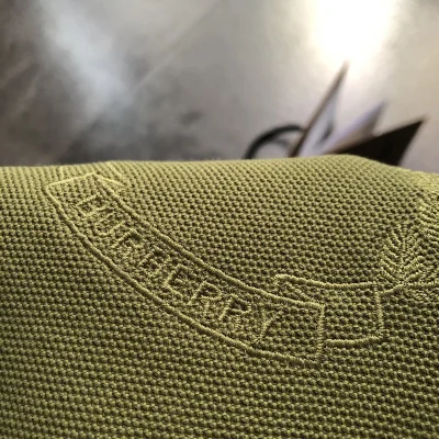 Поло Burberry With Leafy Pattern "Green" фото № 6