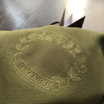 Поло Burberry With Leafy Pattern "Green" фото № 9