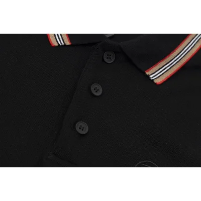 Поло Burberry Striped Collar "Black" фото № 4 Поло Burberry Striped Collar "Black" фото № 4