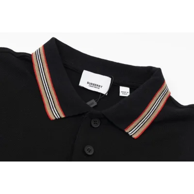 Поло Burberry Striped Collar "Black" фото № 5 Поло Burberry Striped Collar "Black" фото № 5