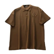 Поло Chrome Hearts With Fabric Logo "Brown"