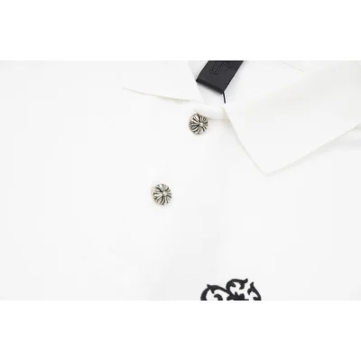 Поло Chrome Hearts The Sword Logo "White" фото № 5