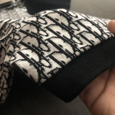 Поло Dior With A Black Collar "White/Black" фото № 2 Поло Dior With A Black Collar "White/Black" фото № 2