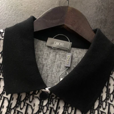 Поло Dior With A Black Collar "White/Black" фото № 5 Поло Dior With A Black Collar "White/Black" фото № 5