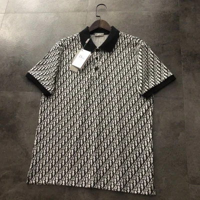 Поло Dior With A Black Collar "White/Black" фото № 6 Поло Dior With A Black Collar "White/Black" фото № 6