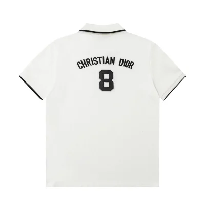 Поло Dior Number 8 Sports Style "White" фото № 7