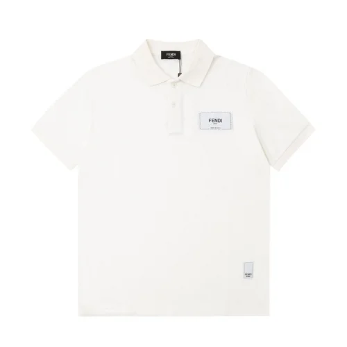 Поло Fendi With Patch Logo "White"