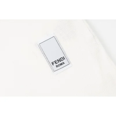 Поло Fendi With Patch Logo "White" фото № 3
