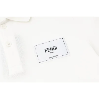 Поло Fendi With Patch Logo "White" фото № 8