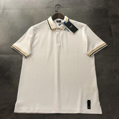 Поло Fendi With Yellow Lines "White" фото № 7 Поло Fendi With Yellow Lines "White" фото № 7