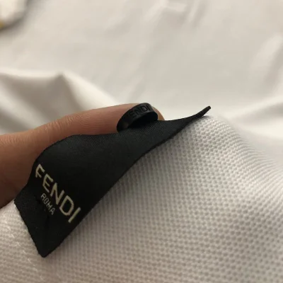 Поло Fendi With Yellow Lines "White" фото № 9 Поло Fendi With Yellow Lines "White" фото № 9