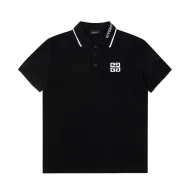 Поло Givenchy With Text Logo On The Collar "Black"