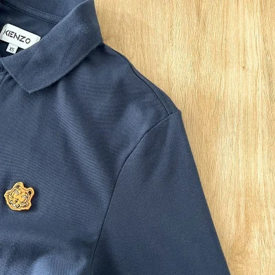 Поло Kenzo Small Logo - Animal "Blue" фото № 2