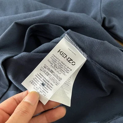 Поло Kenzo Small Logo - Animal "Blue" фото № 5