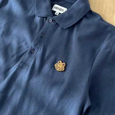Поло Kenzo Small Logo - Animal "Blue" фото № 6