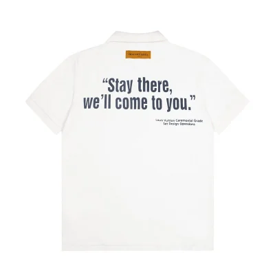 Поло Louis Vuitton Stay There "White" фото № 2