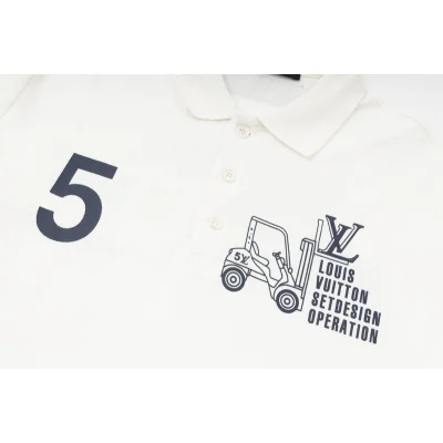 Поло Louis Vuitton Stay There "White" фото № 6