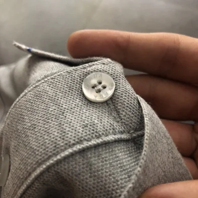 Поло Prada With Logo Brand - Cotton "Gray" фото № 7