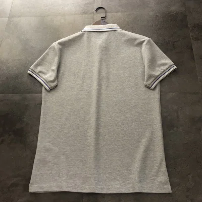 Поло Prada With Logo Brand - Cotton "Gray" фото № 8