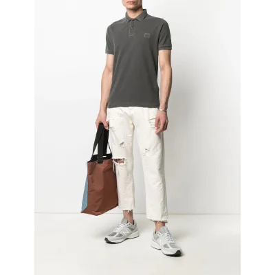 Поло Stone Island Small logo "Brown" фото № 3