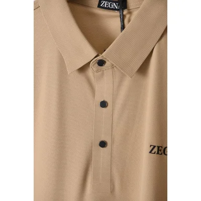 Поло Zegna With The Inscription "Beige" фото № 2 Поло Zegna With The Inscription "Beige" фото № 2