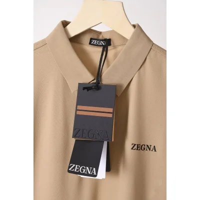 Поло Zegna With The Inscription "Beige" фото № 4 Поло Zegna With The Inscription "Beige" фото № 4