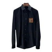 Рубашка Burberry Frontside Print On Checked Warrior And Horse "Black"