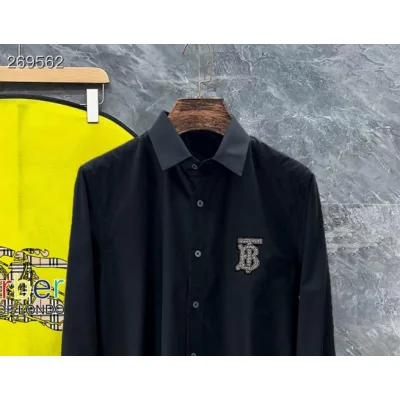 Рубашка Burberry Frontside White Logo Black Outline "Black" фото № 2