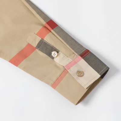 Рубашка Burberry Vertical Stripes "Brown" фото № 4