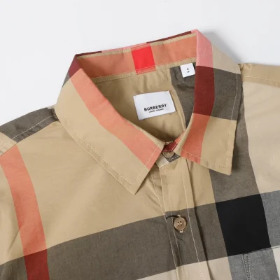 Рубашка Burberry Vertical Stripes "Brown" фото № 3