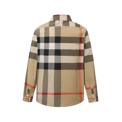 Рубашка Burberry Vertical Stripes "Brown" фото № 2