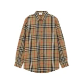 Рубашка Burberry Checkered And Buttoned Style "Brown"