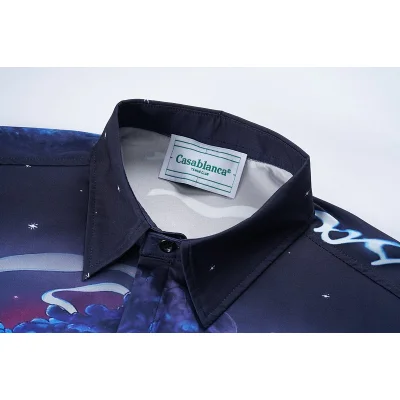 Рубашка Casablanca UFO Vs Knights "Blue" фото № 3