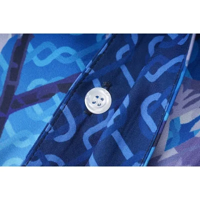 Рубашка Casablanca Large Palm Trees "Blue" фото № 4 Рубашка Casablanca Large Palm Trees "Blue" фото № 4