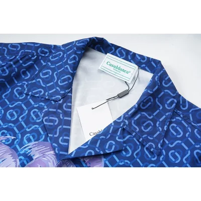 Рубашка Casablanca Large Palm Trees "Blue" фото № 5 Рубашка Casablanca Large Palm Trees "Blue" фото № 5