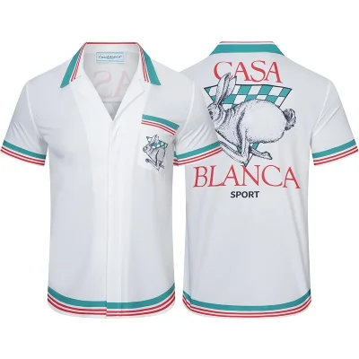 Рубашка Casablanca Kangaroo On Back "White" фото № 8