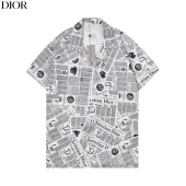 Рубашка Christian Dior Newspaper Print "White/Black"
