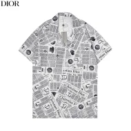 Рубашка Christian Dior Newspaper Print "White/Black"